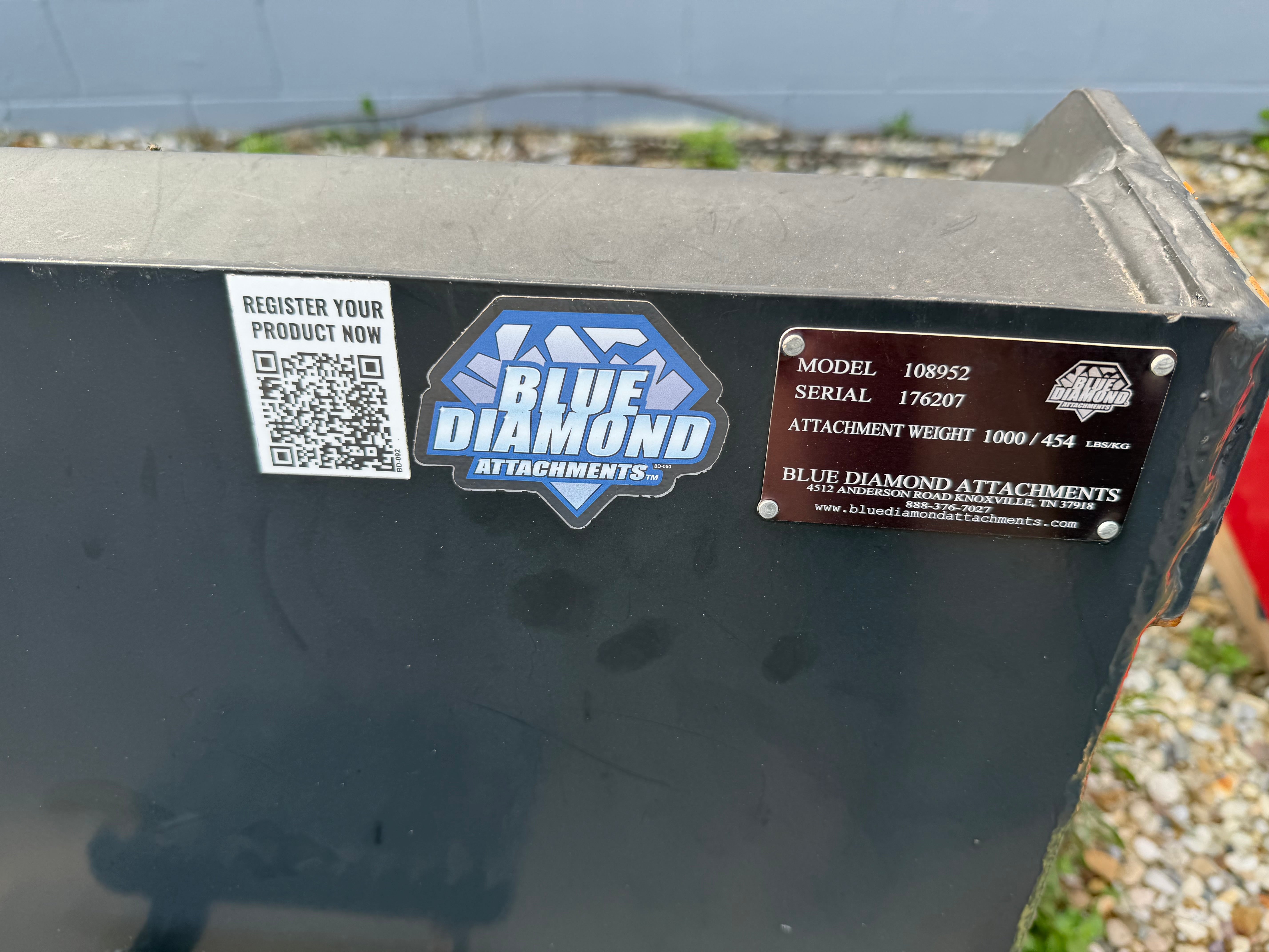2025 Blue Diamond 84" High Capacity Skid Steer Bucket (Demo Unit)