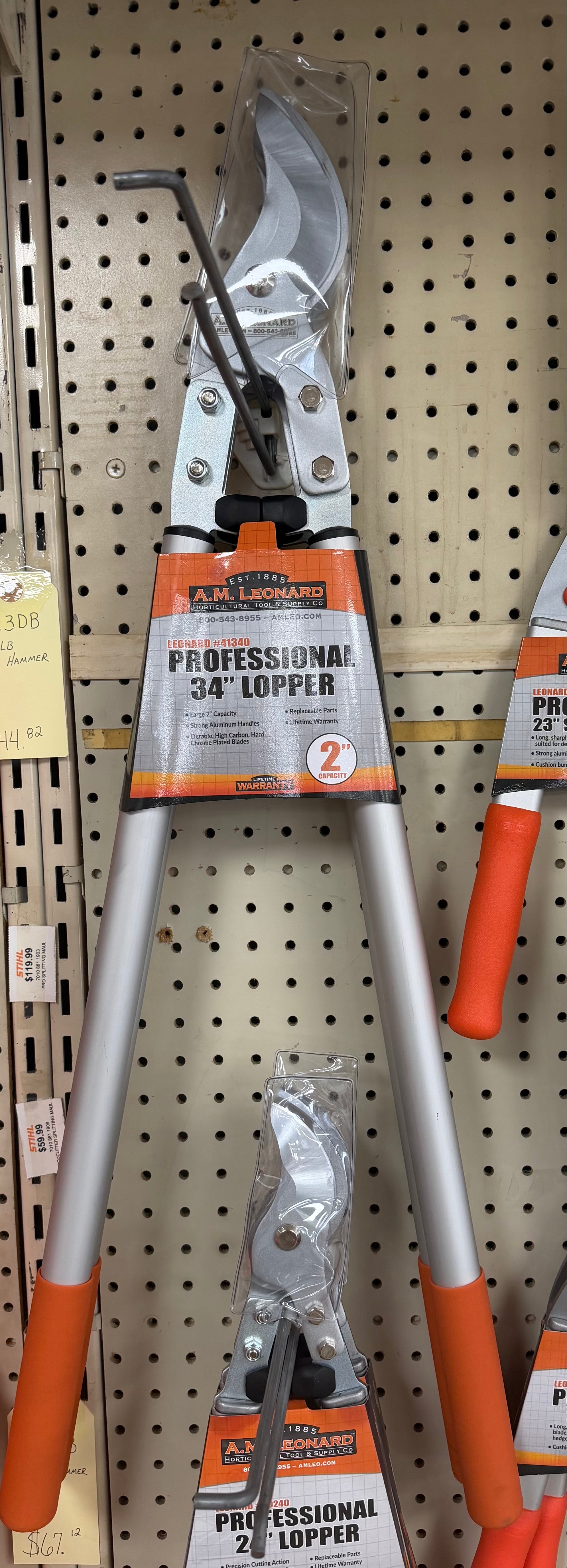 Leonard lopper 2 in cut capacity 34in overall length